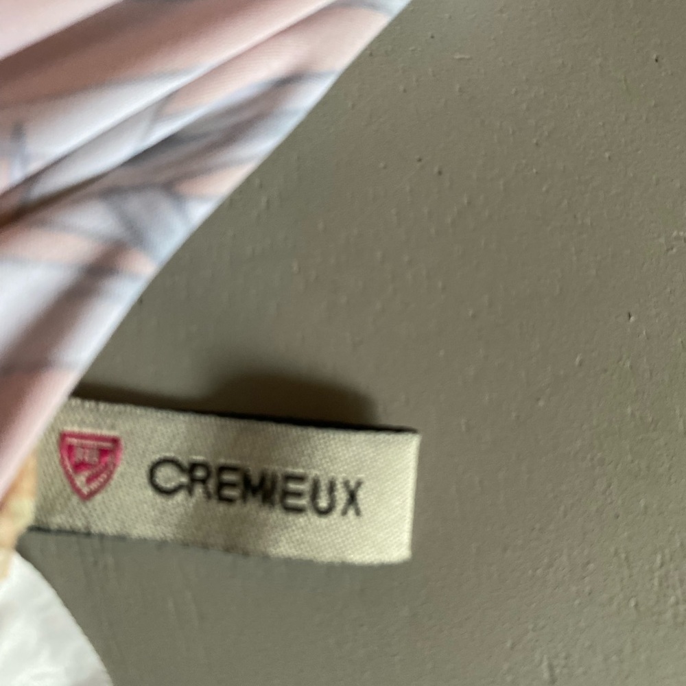 NWOT Swim Top by Cremieux in peach and gray floral. - Picture 2 of 5